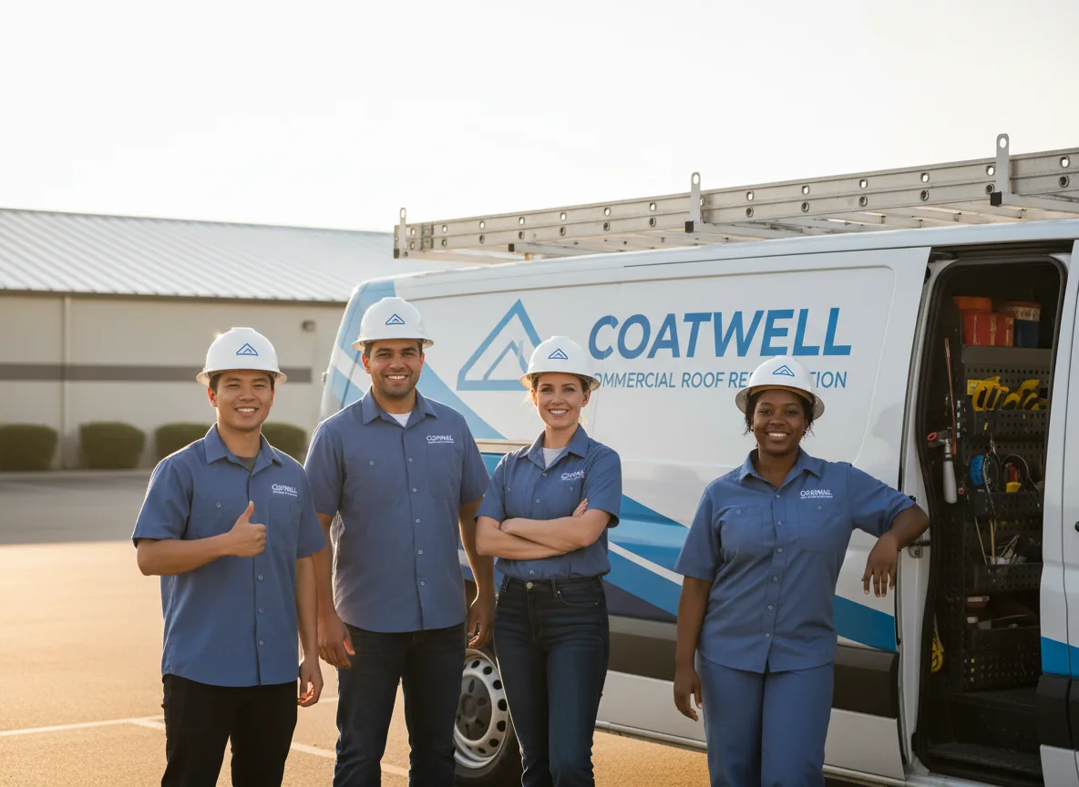 Commercial roof coating company in Bruceville, TX